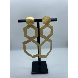 lOTT Gioielli CLASSIC Hexagon Dubbel Open L oorbellen - 46207