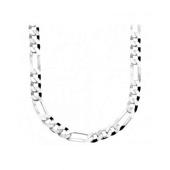 Zilveren collier figaro 50 cm - 46252