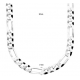 Zilveren collier figaro 50 cm - 46252