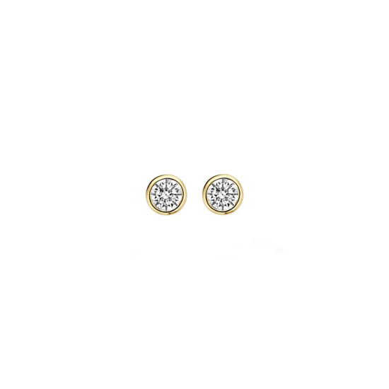Blush Oorknoppen met Zirconia 7255YZI Geelgoud MAAT 3,25mm - 46342