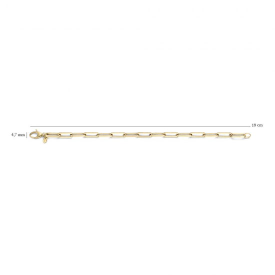 Blush Armband Closed forever Geelgoud 2172YGO MAAT 19cm - 46436