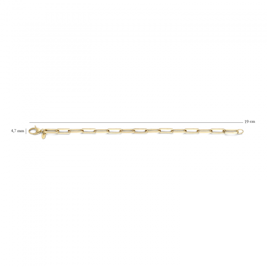 Blush Armband Closed forever Geelgoud 2172YGO MAAT 19cm - 46436