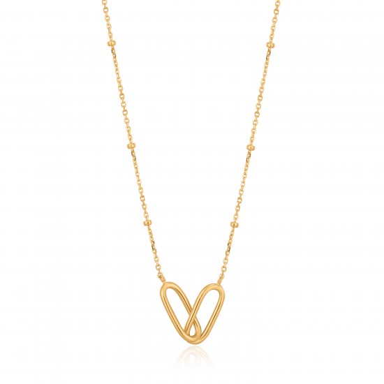 ANIA HAIE Goudkleur Beaded Chain Link Necklace 43 – 48cm - 46518