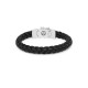 Buddha to Buddha 126BL-F Mangky Small Leather Bracelet Black MAAT 21cm - 46598
