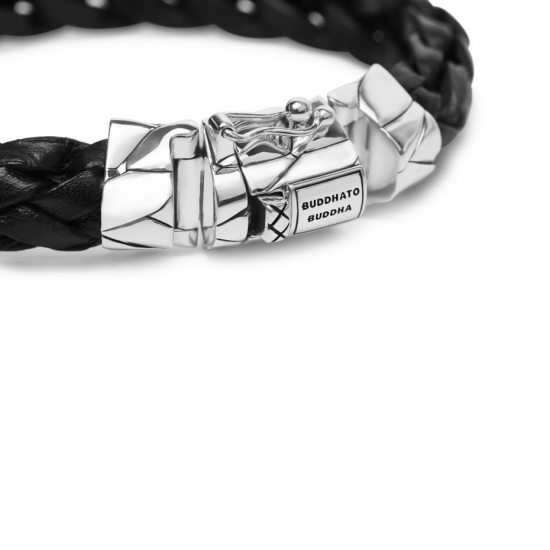 Buddha to Buddha 127BL-F Mangky Leather Bracelet Black MAAT 21cm - 46600