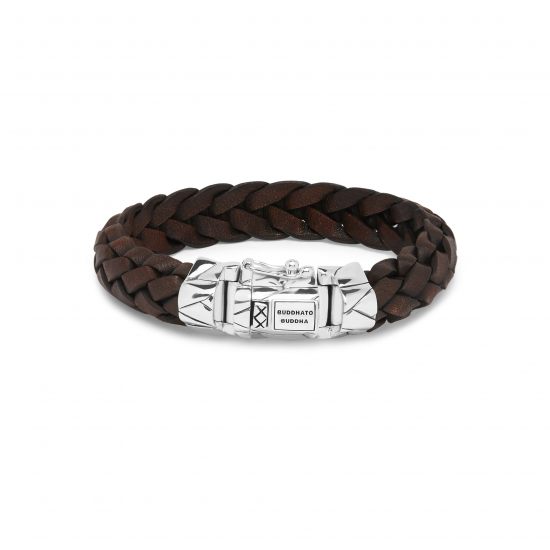 Buddha to Buddha 127BR-G Mangky Leather Bracelet Brown MAAT 23cm - 46603