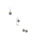 Bellini Zilveren ring regenboog bloem MAAT 13,5 - 46740
