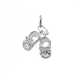 Zilveren hanger babyschoentjes 12mm - 46766