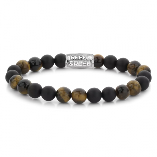 Rebel & Rose Armband Stones 8mm Only Mad Tiger Lily Twist 19,5cm - 46772