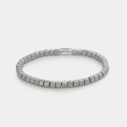 Rebel & Rose Armband Roll The Dices  Mad Grey Silver 4mm 19cm - 46775