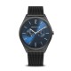 BERING Ultra Slim zwart gepolijst/geborsteld horloge 40mm - 46781