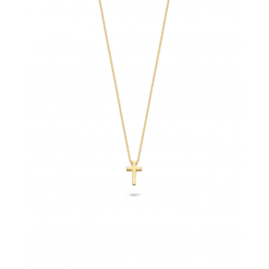 Blush Collier met hanger kruisje 3091YGO Geelgoud - 46374