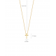 Blush Collier met hanger kruisje 3091YGO Geelgoud - 46374