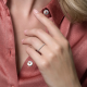 Blush Ring Witlgoud bolletjes 1195WGO MAAT 16,5 - 46375