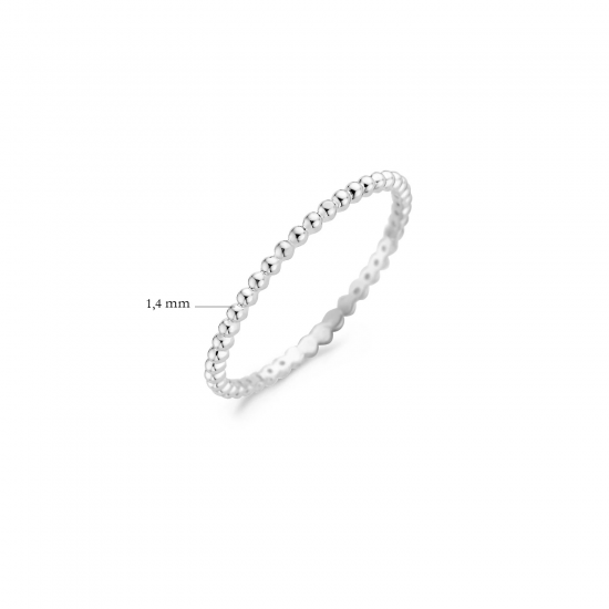 Blush Ring Witlgoud bolletjes 1195WGO MAAT 16,5 - 46375