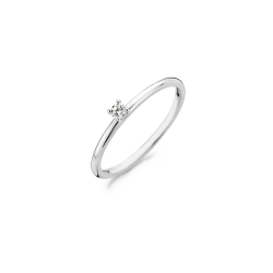 Blush Ring Witgoud met Zirkonia 1200YZI MAAT 16,5 - 46376