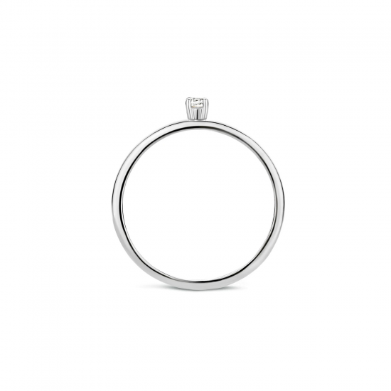 Blush Ring Witgoud met Zirkonia 1200YZI MAAT 16,5 - 46376