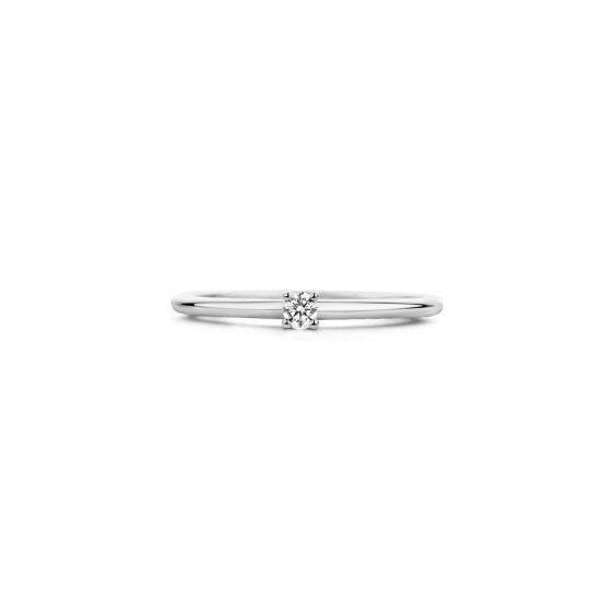 Blush Ring Witgoud met Zirkonia 1200YZI MAAT 16,5 - 46376