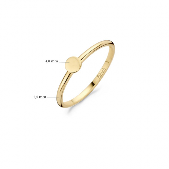 Blush Ring Geelgoud Rondje 1212YGO MAAT 16,5 - 46383