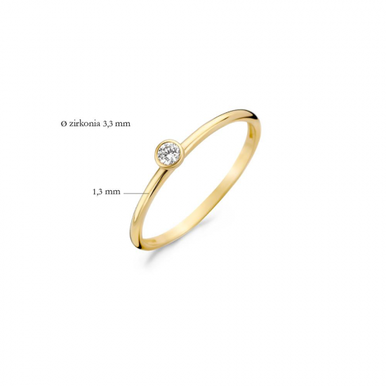 Blush Ring Geelgoud met Zirkonia 1198YZI MAAT 16,5cm - 46384