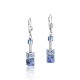 Coeur de Lion Earrings sodalite & haematite blue - 46908