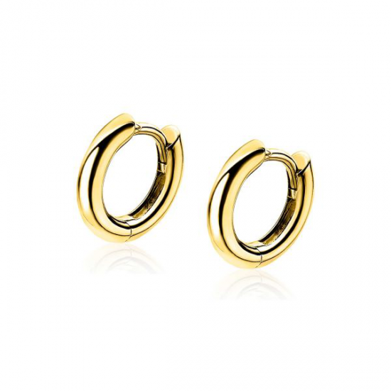 ZINZI zilveren oorringen goudverguld 12 x 2 mm ZIO194G - 49878