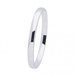 Silver Lining Zilveren bangle solid 7mm ovaal 60mm - 45358