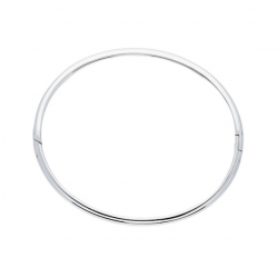 Silver Lining Zilveren bangle solid 7mm ovaal 60mm - 45358