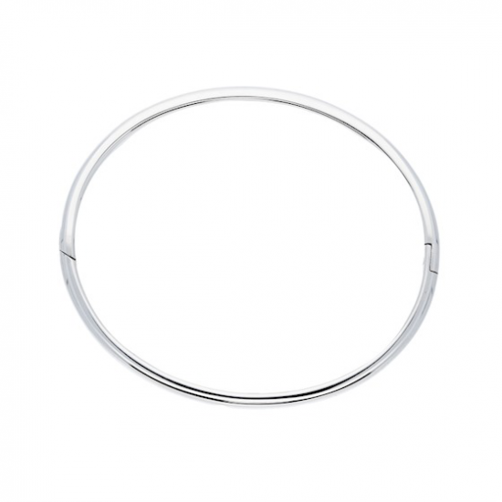Silver Lining Zilveren bangle solid 7mm ovaal 60mm - 45358