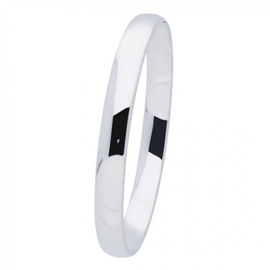 Silver Lining Zilveren bangle solid 8mm ovaal 60mm - 45359