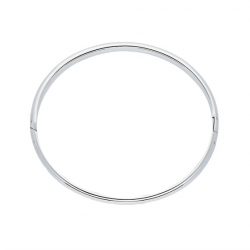 Silver Lining Zilveren bangle solid 8mm ovaal 60mm - 45359