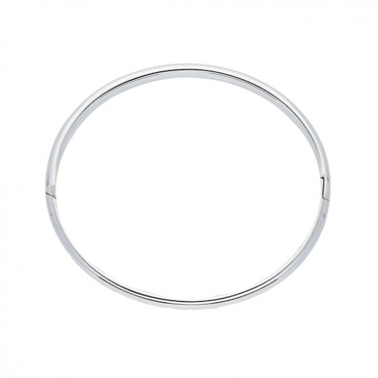 Silver Lining Zilveren bangle solid 8mm ovaal 60mm - 45359