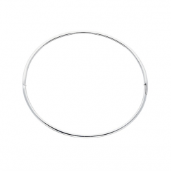Silver Lining Zilveren bangle solid 8mm Vierkant  60mm - 45364