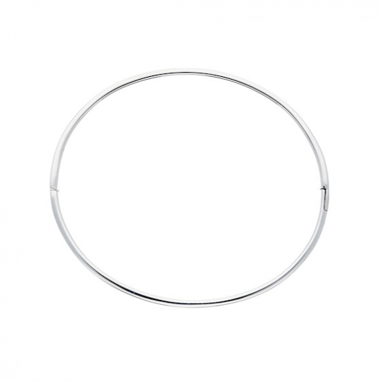 Silver Lining Zilveren bangle solid 8mm Vierkant  60mm - 45364