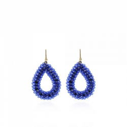 LOTT. Gioielli BERRY GLASSBERRY DROP L ROYAL BLUE EARRINGS Goudkleurig - 47659
