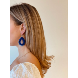 LOTT. Gioielli BERRY GLASSBERRY DROP L ROYAL BLUE EARRINGS Goudkleurig - 47659