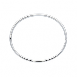 Silver Lining Zilveren bangle solid 6mm ovaal 60mm - 45357