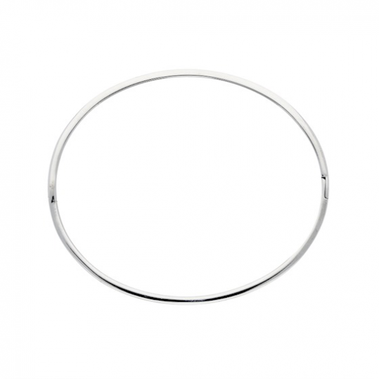 Silver Lining Zilveren bangle solid 7mm Vierkant 60mm - 45363