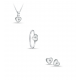 Bellini Zilveren ring met hartje mat/glans & zirkonia MAAT 15 - 46636
