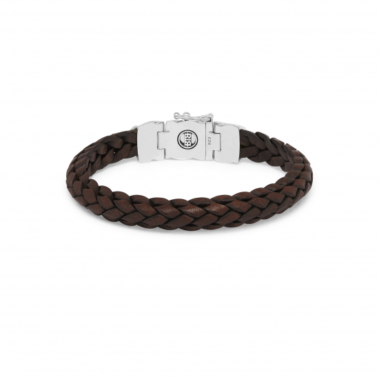 Buddha to Buddha 126BR-E+ Mangky Small Leather Bracelet Brown MAAT 20cm - 46638