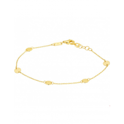 Gouden Armband rondjes 16,5 - 17,5 - 18,5 cm - 45454
