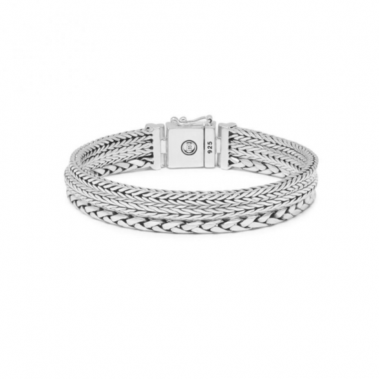 Buddha to Buddha J104-F Triple Mini Bracelet Silver MAAT 21cm - 46983