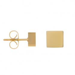 iXXXi Ear studs Abstract Square Goudkleur 5mm - 49249
