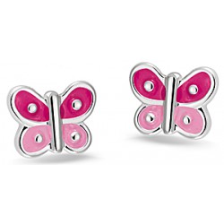 Bellini kinder oorbellen vlinder rose - 45726