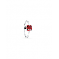 Bellini Zilveren ring lieveheersbeestje MAAT 14,5 - 45687