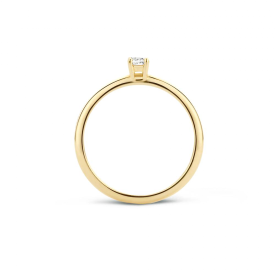 Blush Ring Geelgoud met Zirkonia 1112YZI MAAT 17 - 45819