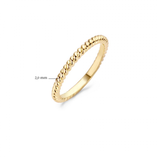 Blush Ring Geelgoud maat 17.75 - 45821