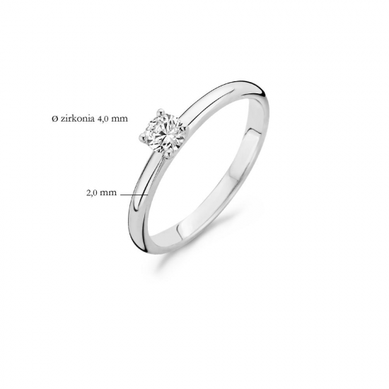 Blush Ring Witgoud met Zirkonia 1132WZI MAAT 17 - 45824