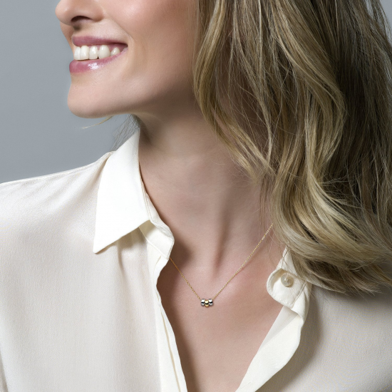 Blush Collier geelgoud met hangers Bicolor goud 3055BGO MAAT 42cm - 45835