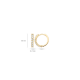 Blush Ooringen Geelgoud met Zirconia 7134YZI 1,8cm - 47489